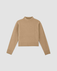 womens-merino-wool-mockneck-sweater-light-camel | alt