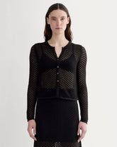 womens-lace-knit-cardigan-black | primary