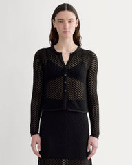 womens-lace-knit-cardigan-black | primary