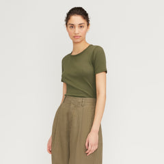 womens-supima-micro-rib-crew-kalamata | primary