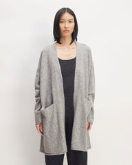 womens-cozy-stretch-long-cardigan-heathered-grey | primary