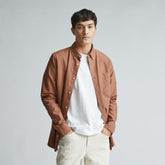 mens-organic-oxford-shirt-cocoa-brown | primary