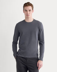 mens-essential-organic-ls-tee-uniform-graphite2 | primary