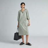 womens-raglan-sleeve-poplin-dress-seagrass | primary