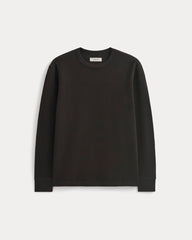 mens-thermal-cozy-waffle-crew-black | alt