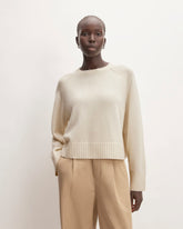 womens-cashmere-boxy-crew-sweater-bone | primary