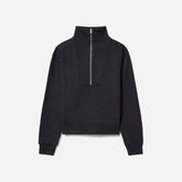 womens-track-half-zip-black | alt