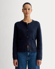 womens-crew-cardigan-cotton-navy | primary