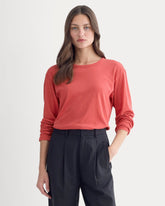 womens-air-ls-tee-vintage-red | primary