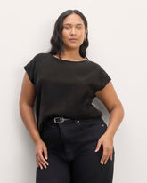 womens-tencel-butterlite-muscle-tee-black | primary