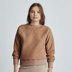 womens-renew-fleece-raglan-sweatshirt-camel | primary