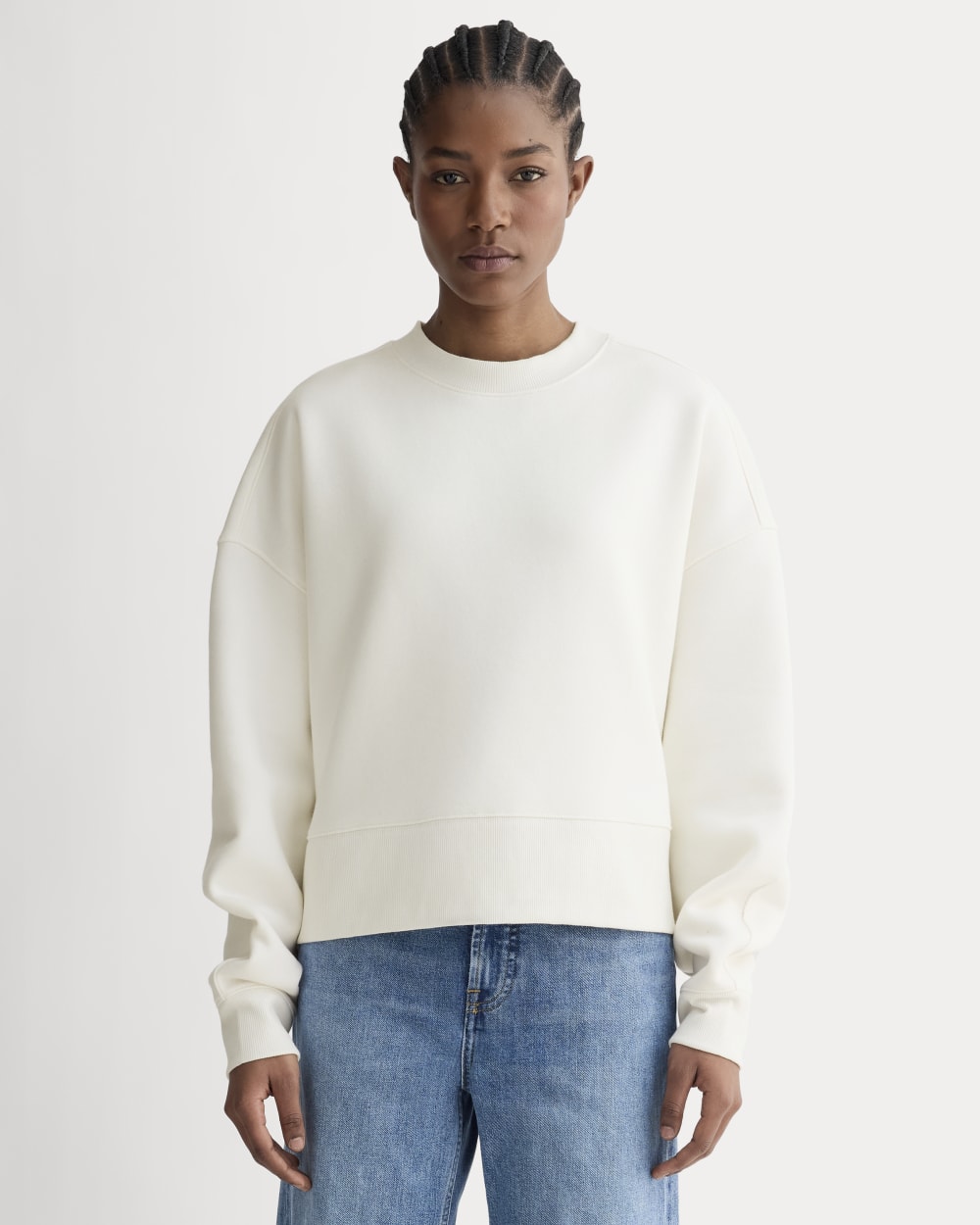 womens-laid-back-fleece-cropped-sweatshirt-bone | primary