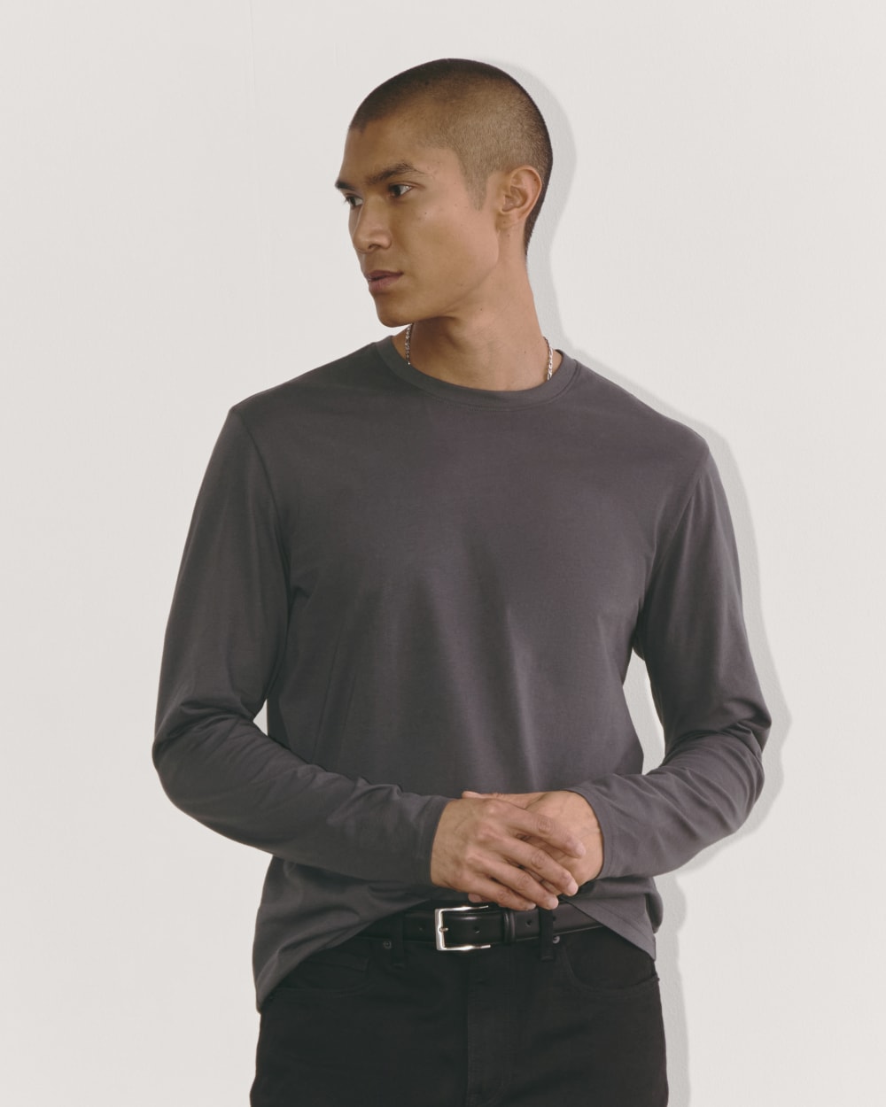 mens-essential-organic-ls-tee-uniform-graphite | primary