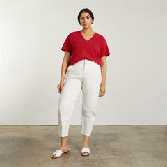 womens-hemp-ctn-v-tee-goji-berry | alt