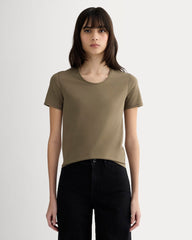 womens-supima-form-ss-crewneck-tee-deep-taupe | primary