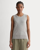 womens-cashmere-classic-sweater-tank-heather-grey | primary