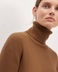 womens-cotton-merino-turtleneck-dress-camel