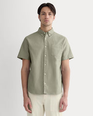 mens-organic-short-sleeve-oxford-shirt-sage-green | primary