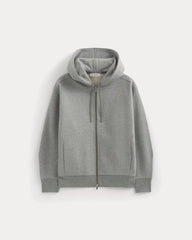 mens-luxe-fleece-fullzip-hoodie-vintage-heather-grey | alt