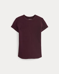 womens-shrunken-tee-in-cozy-waffle-heathered-port-royale | alt