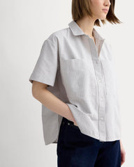 womens-short-sleeve-boxy-oxford-charcoal-white