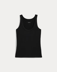 womens-shimmy-scoop-neck-tank-black | alt
