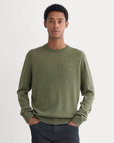 mens-cashmere-crew-heathered-deep-lichen | primary