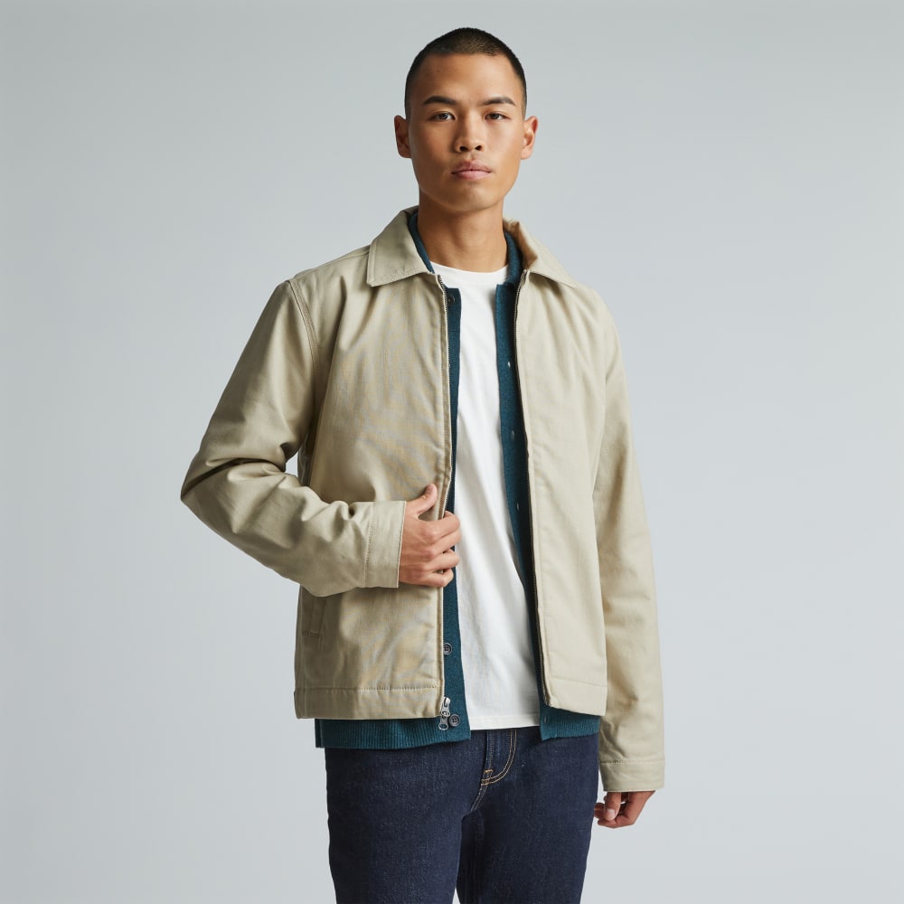 mens-filled-canvas-jacket-trench-coat-khaki | primary