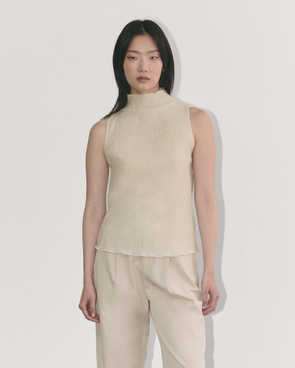 womens-crinkle-tank-sandshell | primary