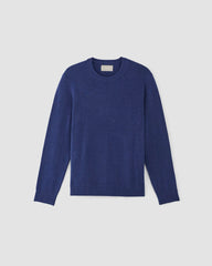 mens-felted-merino-crew-neck-sweater-blue-heather | alt