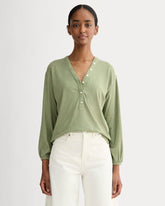 womens-air-v-neck-henley-sagebrush | primary