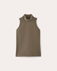 womens-supima-cutaway-mockneck-tank-taupe | alt
