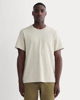 mens-premium-weight-pocket-tee-heather-oatmeal | primary