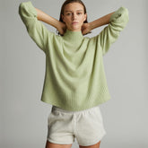 womens-recashmere-oversized-turtleneck-seafoam-green | primary