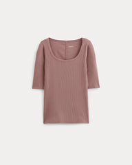womens-luxe-supima-micro-rib-scoop-neck-rose-dusk | alt