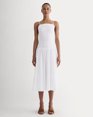 womens-gauze-open-back-dress-white | primary