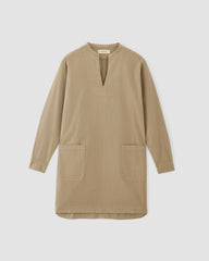 womens-long-sleeve-utility-mini-dress-trench-coat-khaki | alt