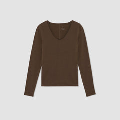 womens-supima-stretch-ballet-neck-tee-cocoa | alt