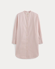 womens-relaxed-shirt-dress-soft-cotton-pink-white | alt