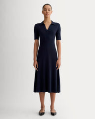 womens-knit-polo-dress-navy | primary