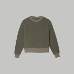 womens-renew-teddy-oversized-crew-kalamata | alt