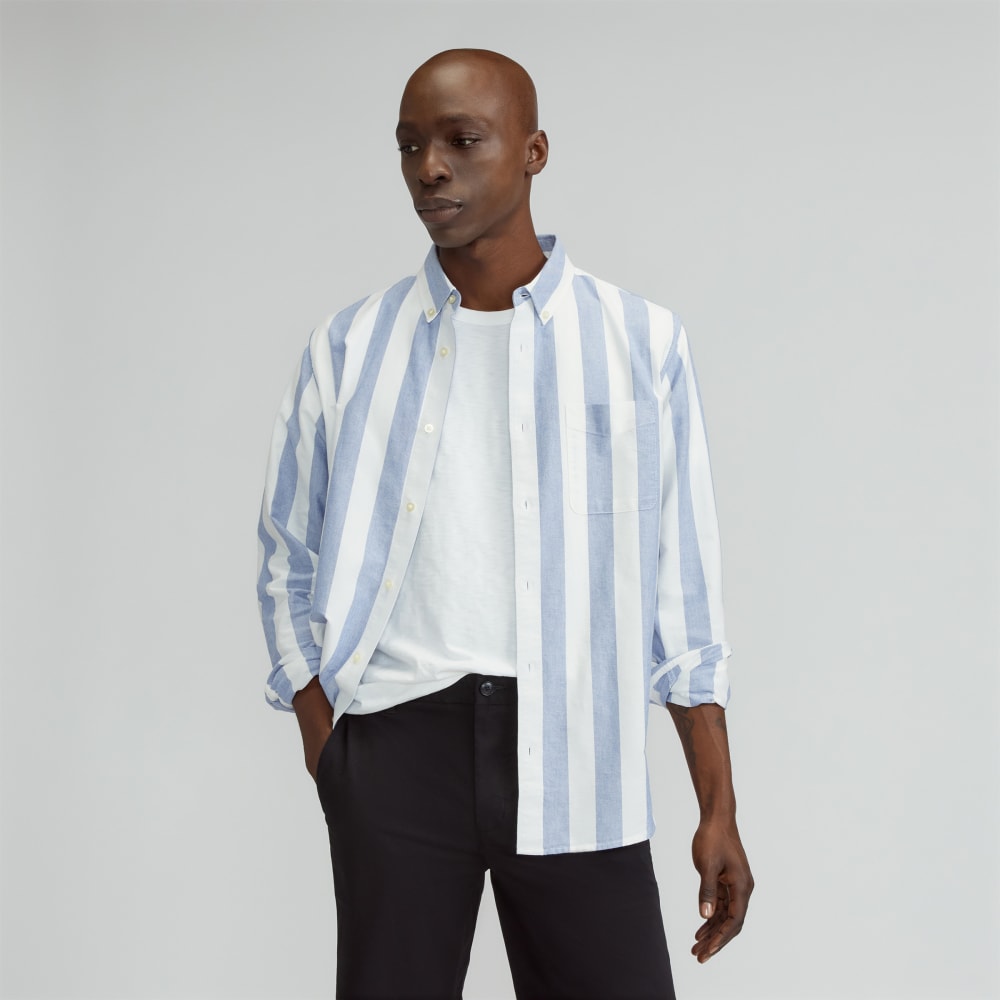 mens-organic-oxford-shirt-mazarine-blue-bone | primary