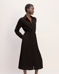 womens-mini-jacquard-stripe-shirt-dress-black