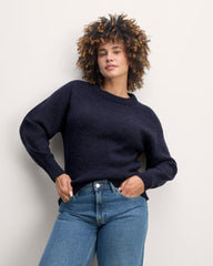 womens-alpaca-ribbed-cocoon-crew-navy | primary