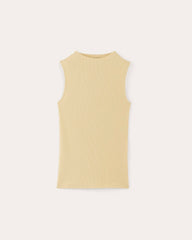 womens-supima-micro-rib-funnel-neck-tank-parsnip | alt