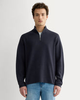 mens-no-sweat-quarter-zip-heathered-midnight | primary