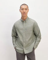 mens-organic-oxford-shirt-sage-green | primary