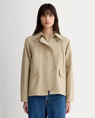 womens-short-anorak-trench-coat-khaki | primary