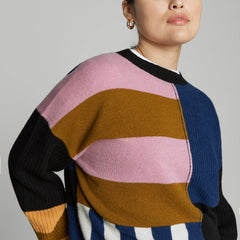 unisex-recashmere-patchwork-sweater-multi-stripe