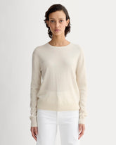 womens-cashmere-classic-crew-sweater-bone | primary